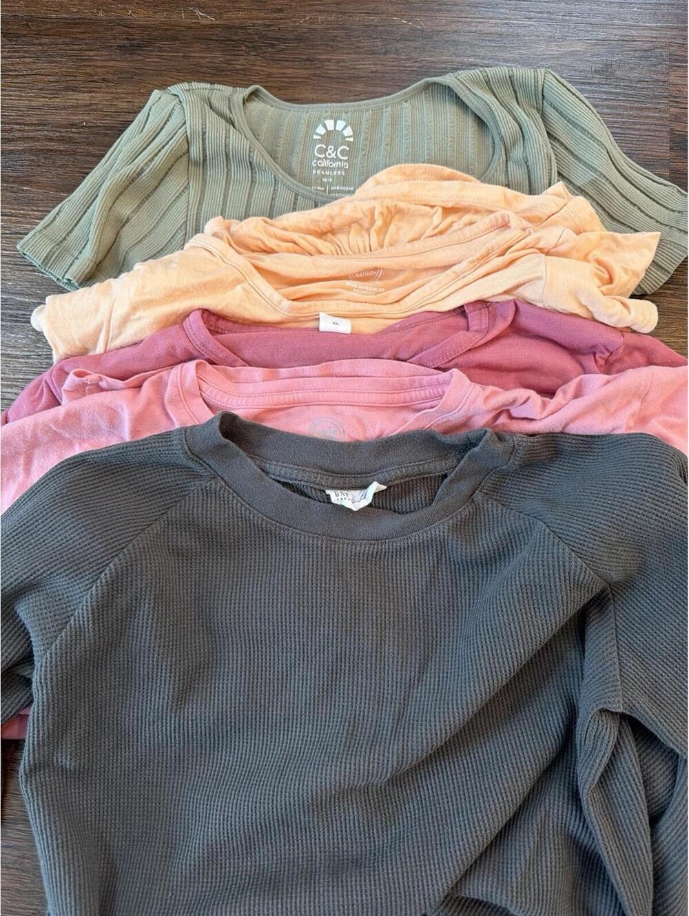 Lot 5 Girls Disney Tope  Size 12 Mixes Color